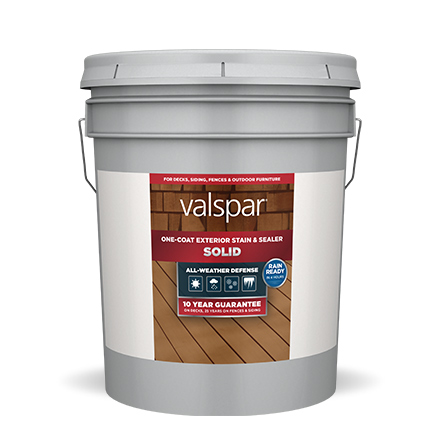 VALSPAR® ONE-COAT SOLID STAIN & SEALER